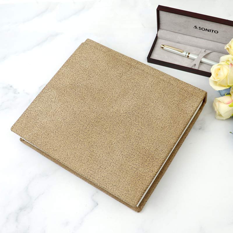 آلبوم عکس طرح هندسی لوزی مشکی خاکی 16*21 سانتی متر - Image 3