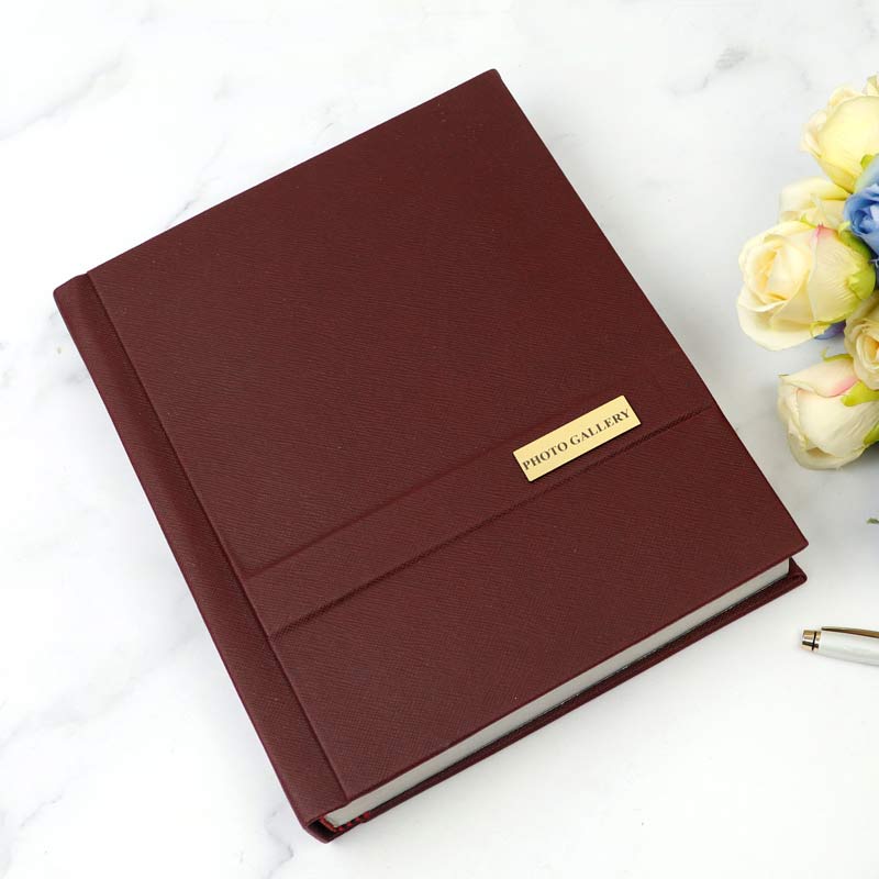 آلبوم عکس فریم ساده زرشکی 16*21 سانتی متر