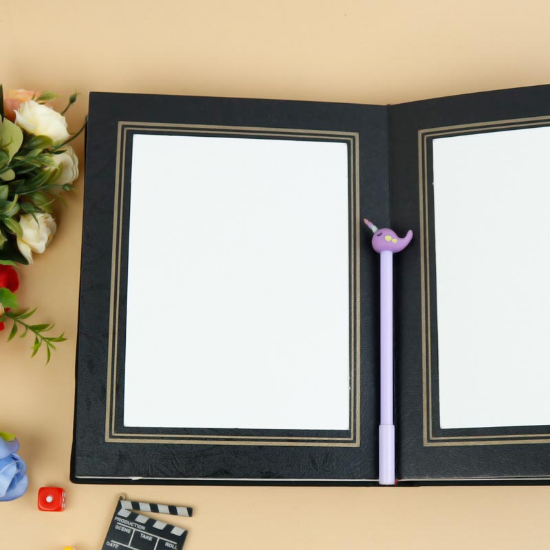 آلبوم عکس فریم ساده Wedding مشکی 16*21 سانتی متر - Image 3