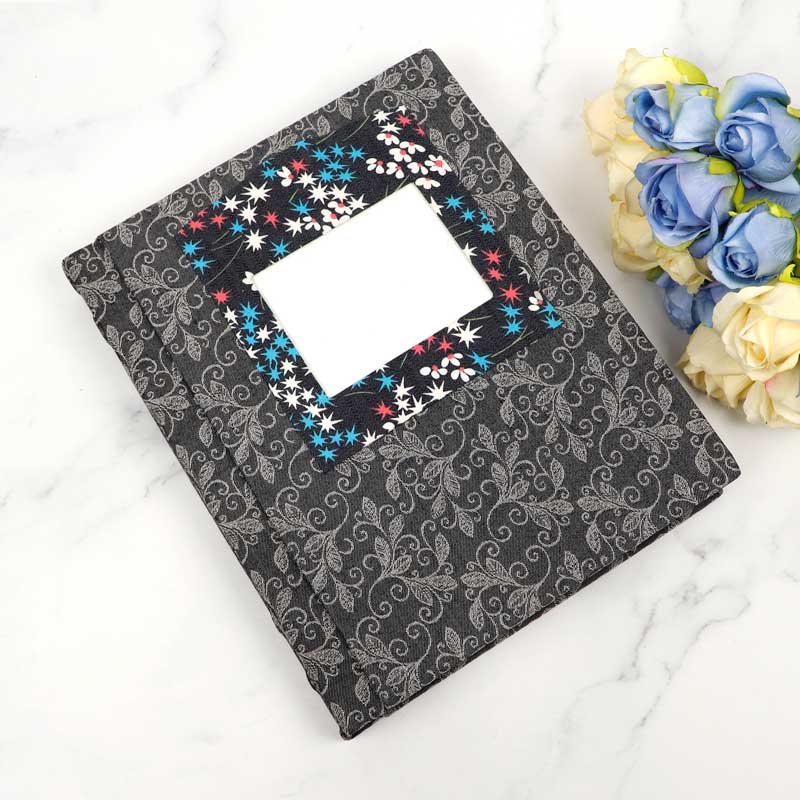 آلبوم عکس فریم پارچه ای طرح دار کد 1 16*21 سانتی متر