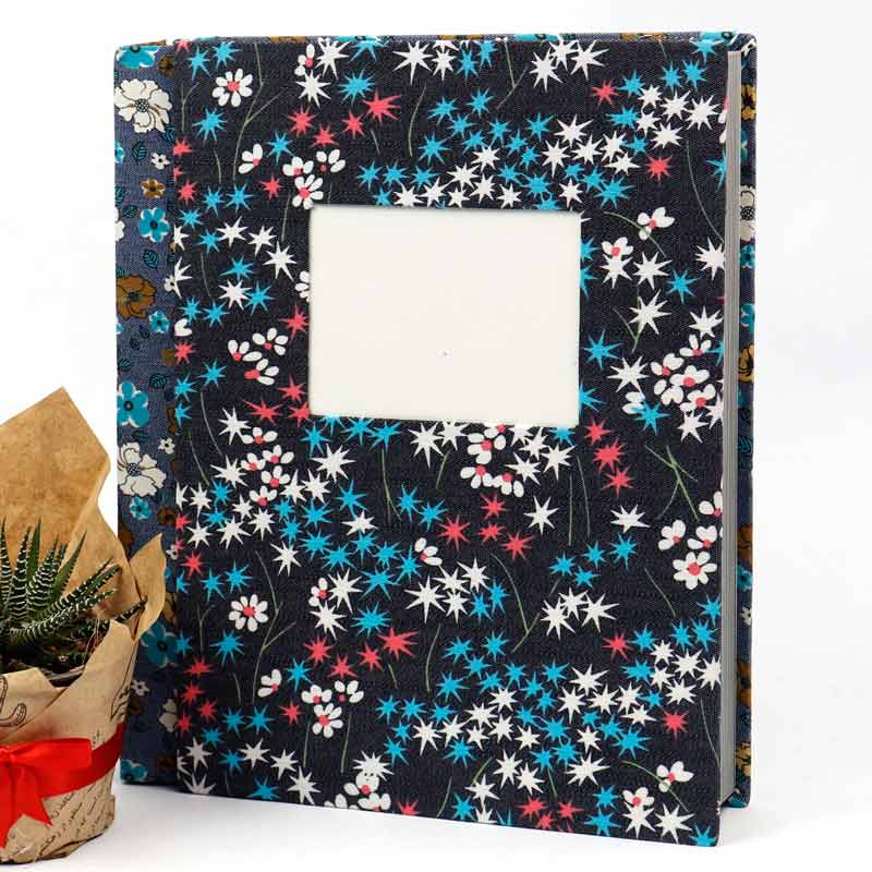 آلبوم عکس فریم پارچه ای طرح دار کد 7 16*21 سانتی متر - Image 3