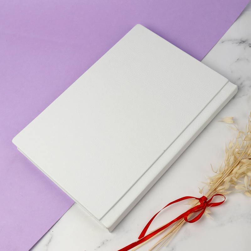 آلبوم عکس چسبی ژورنالی سفید 30*20 سانتی متر