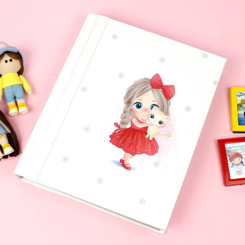 آلبوم عکس کودک طرح دختر قرمز پوش 21*16 سانتی متر