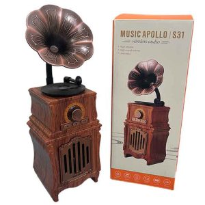 اسپیکر بلوتوثی آپولو S31 طرح گرامافون_692f65b368cca.jpeg اسپیکر بلوتوثی آپولو S31 طرح گرامافون