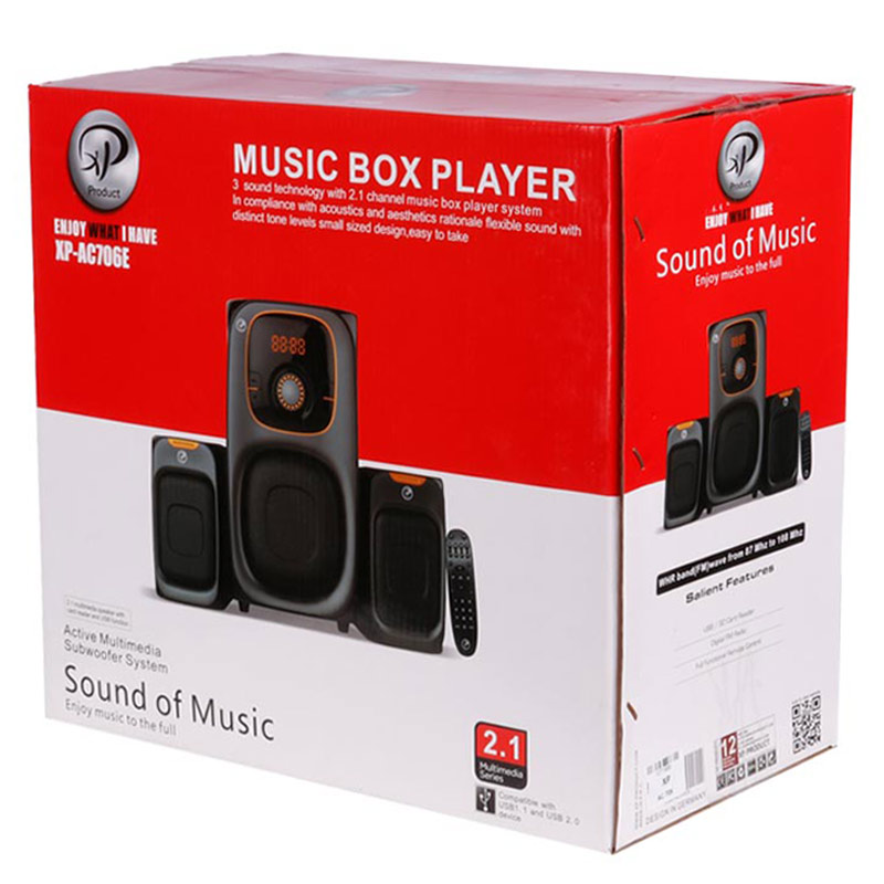 اسپیکر بلوتوثی رم و فلش خور XP-Product XP-AC706E + ریموت کنترل - Image 3