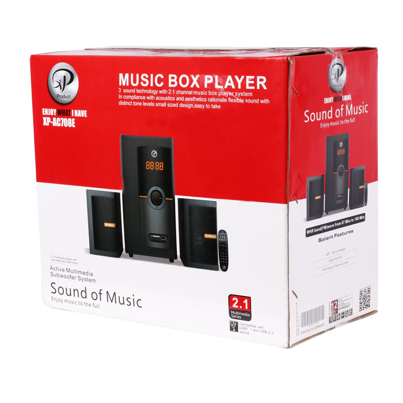 اسپیکر بلوتوثی رم و فلش خور XP-Product XP-AC708E + ریموت کنترل - Image 3