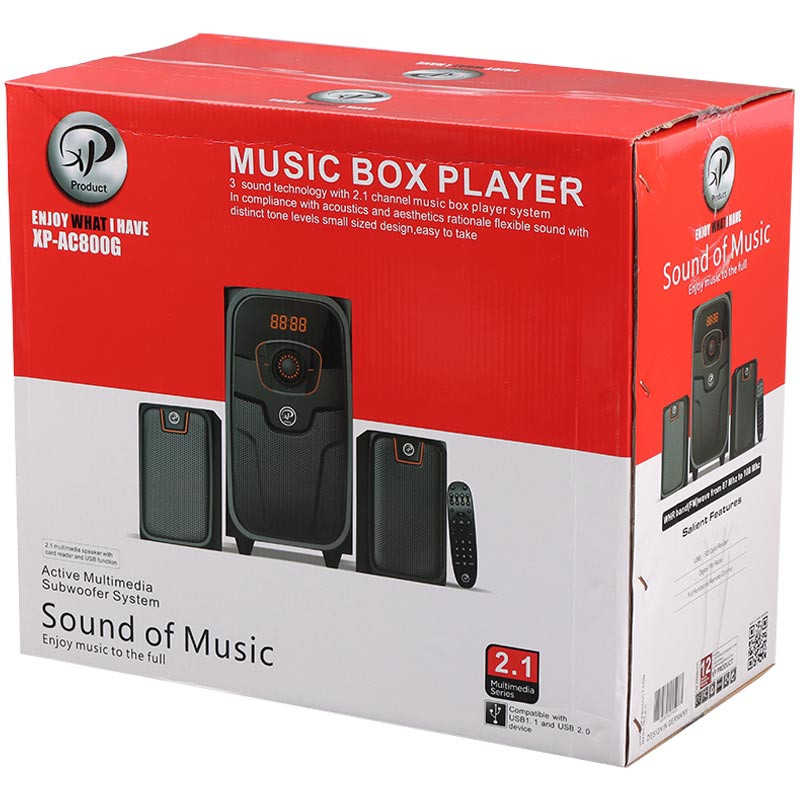 اسپیکر بلوتوثی رم و فلش خور XP-Product XP-AC800G + ریموت کنترل - Image 3