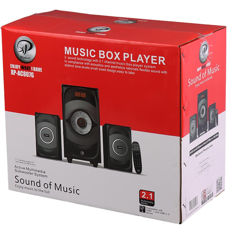 اسپیکر بلوتوثی رم و فلش خور XP-Product XP-AC807G + ریموت کنترل - Image 3