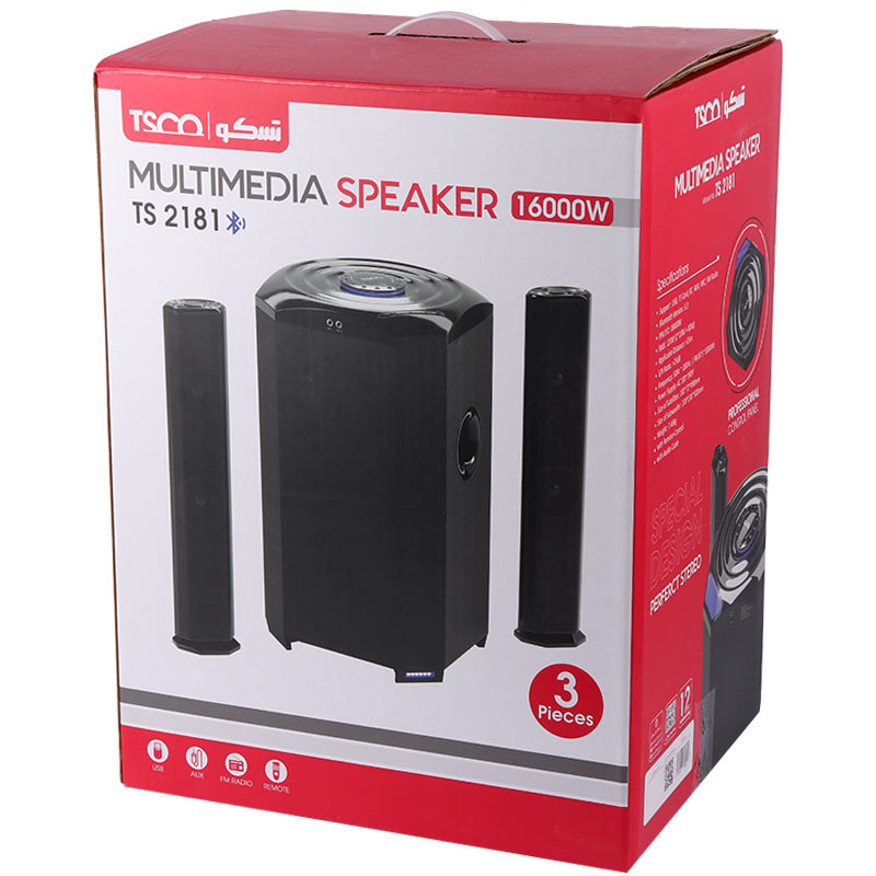 اسپیکر بلوتوثی فلش خور TSCO TS2181 + ریموت کنترل - Image 3