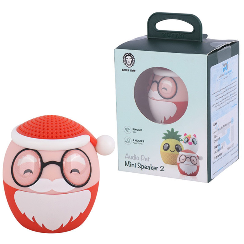 اسپیکر بلوتوثی گرین لاین audio pet mini speaker 2 طرح بابا نوئل_69315c11167ad.jpeg