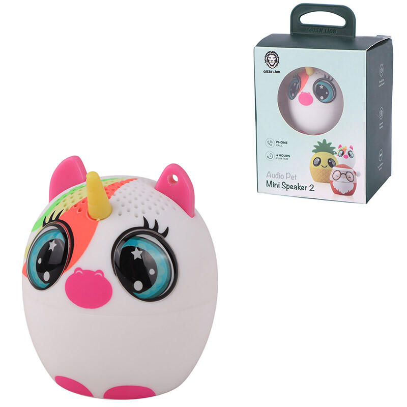 اسپیکر بلوتوثی گرین لاین Audio Pet Mini Speaker 2 طرح تک شاخ_692f7c46a8b6d.jpeg