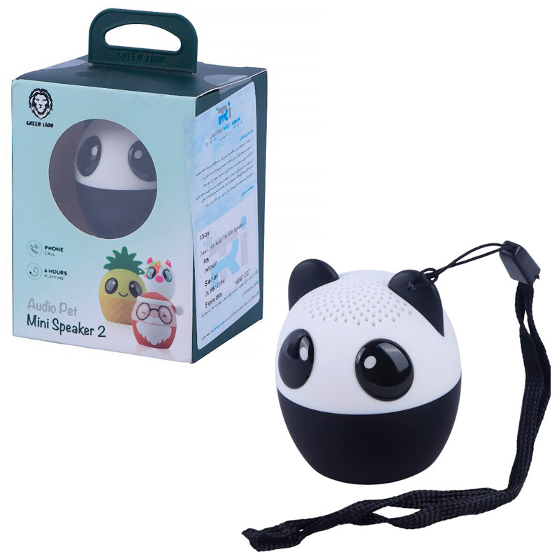اسپیکر بلوتوثی گرین لاین Audio Pet Mini Speaker 2 طرح پاندا_692f296784ccb.jpeg