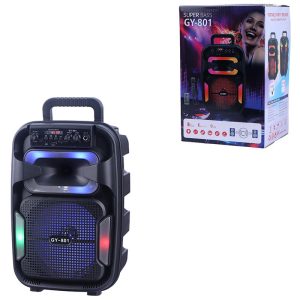 اسپیکر بلوتوثی GY-801 + میکروفون و ریموت کنترل_692f275f26cc5.jpeg اسپیکر بلوتوثی GY-801 + میکروفون و ریموت کنترل