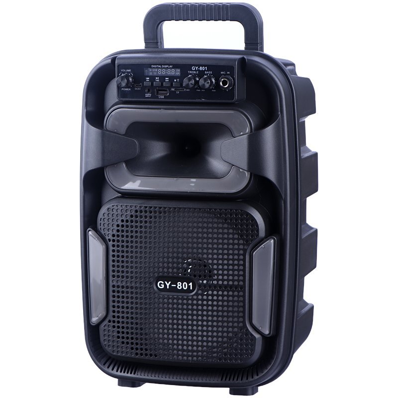 اسپیکر بلوتوثی GY-801 + میکروفون و ریموت کنترل - Image 3