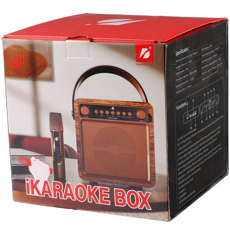 اسپیکر بلوتوثی KTS-1687 + میکروفون - Image 3