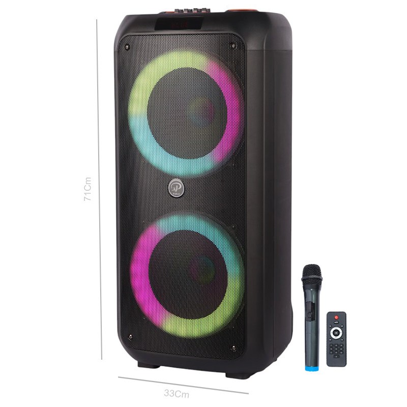 اسپیکر چمدانی بلوتوثی ایکس پی پروداکت XP-M1220M + میکروفون و ریموت کنترل_693163c7e1991.jpeg