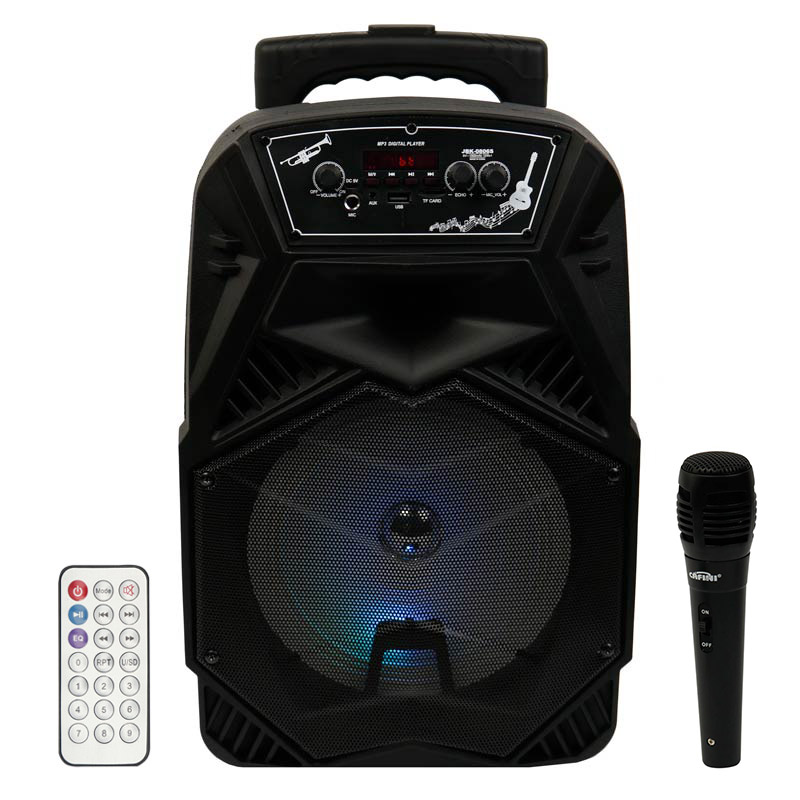اسپیکر چمدانی بلوتوثی رم و فلش خور JBK-0806S + میکروفون و ریموت کنترل_69335fb4399db.jpeg