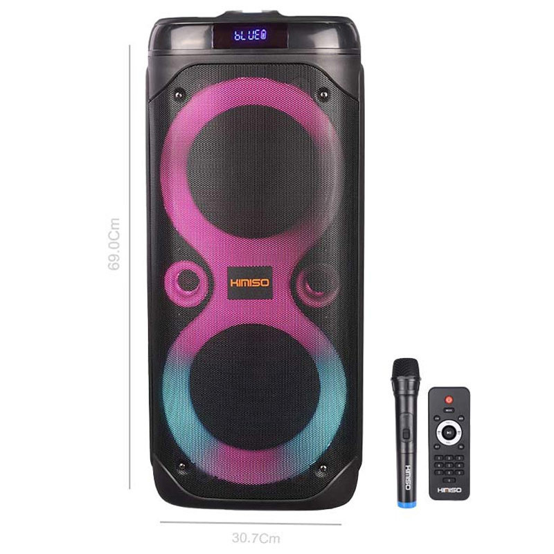 اسپیکر چمدانی بلوتوثی رم و فلش خور Kimiso QS-4220 + میکروفون و ریموت کنترل_6932e2945da65.jpeg