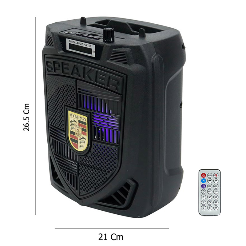 اسپیکر چمدانی بلوتوثی رم و فلش خور Kimiso QS-616 + ریموت کنترل_693349188477b.jpeg