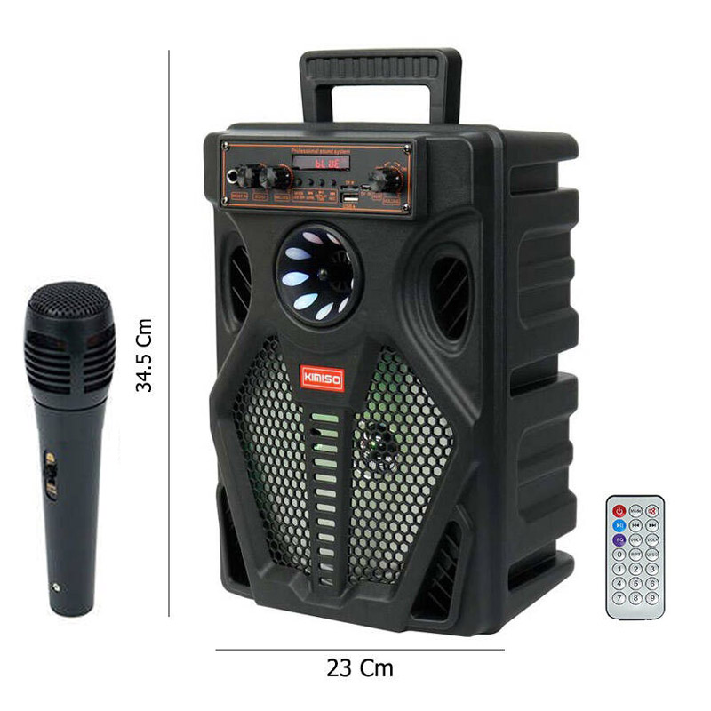 اسپیکر چمدانی بلوتوثی رم و فلش خور Kimiso QS-7807 + میکروفون و ریموت کنترل_693349e67d227.jpeg