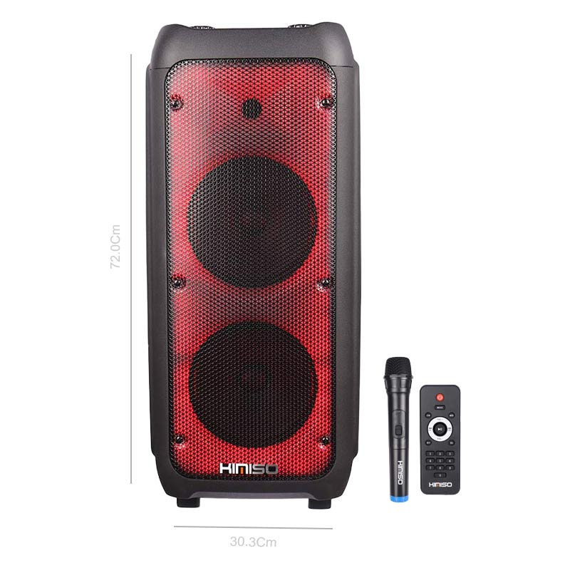 اسپیکر چمدانی بلوتوثی رم و فلش خور Kimiso QS-86 + میکروفون و ریموت کنترل_6932e2a29cb5c.jpeg