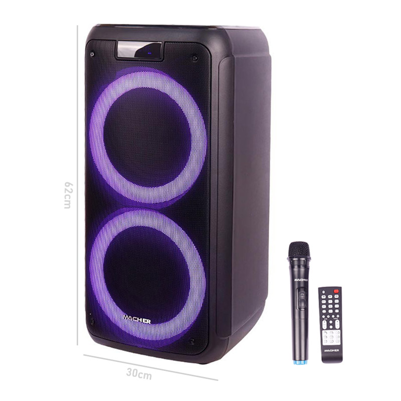 اسپیکر چمدانی بلوتوثی رم و فلش خور Macher MR-1500 + میکروفون و ریموت کنترل_6932fe7a93b9e.jpeg