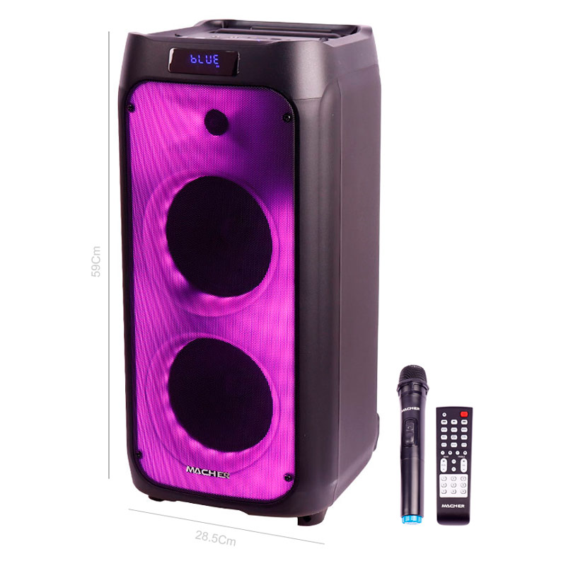 اسپیکر چمدانی بلوتوثی رم و فلش خور Macher MR-1600 + میکروفون و ریموت کنترل_6932fe4c4bdee.jpeg