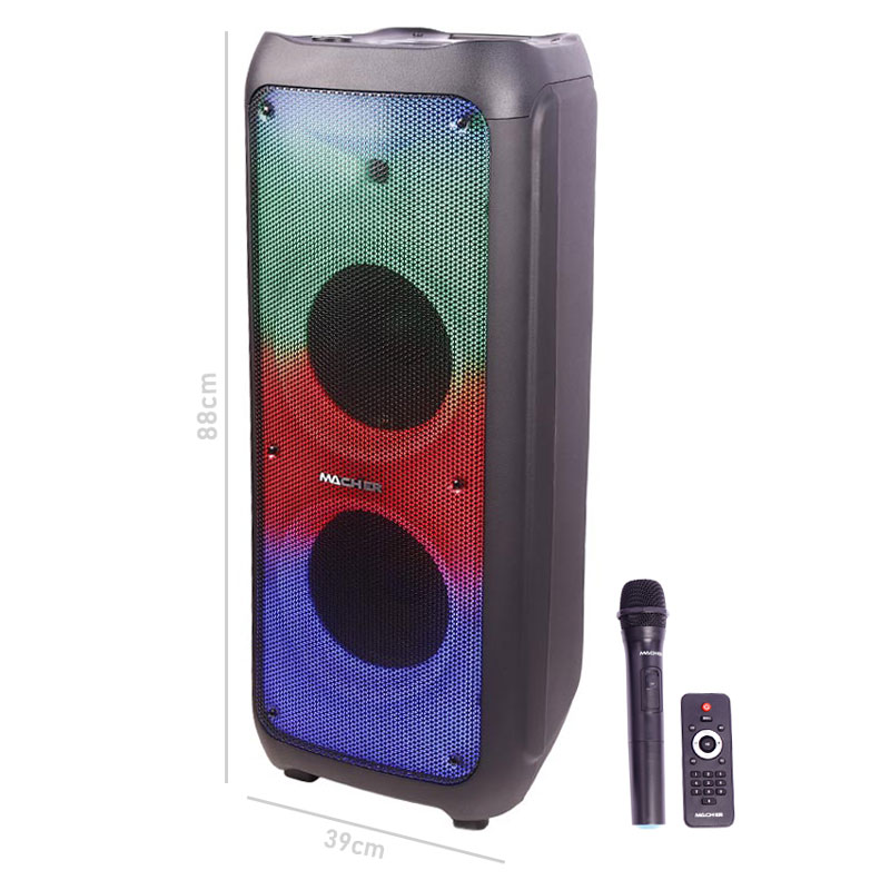 اسپیکر چمدانی بلوتوثی رم و فلش خور Macher MR-1700 + میکروفون و ریموت کنترل_6932feeb7383e.jpeg