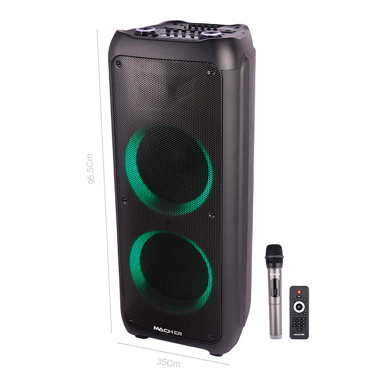 اسپیکر چمدانی بلوتوثی رم و فلش خور Macher MR-3100 + میکروفون و ریموت کنترل_6932e8b547867.jpeg