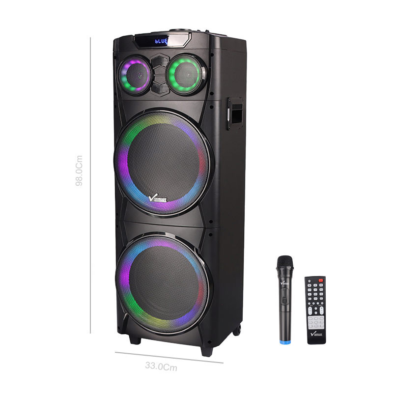 اسپیکر چمدانی بلوتوثی رم و فلش خور Vanmaax MAX-1035 + میکروفون و ریموت کنترل_6932caa3baebe.jpeg