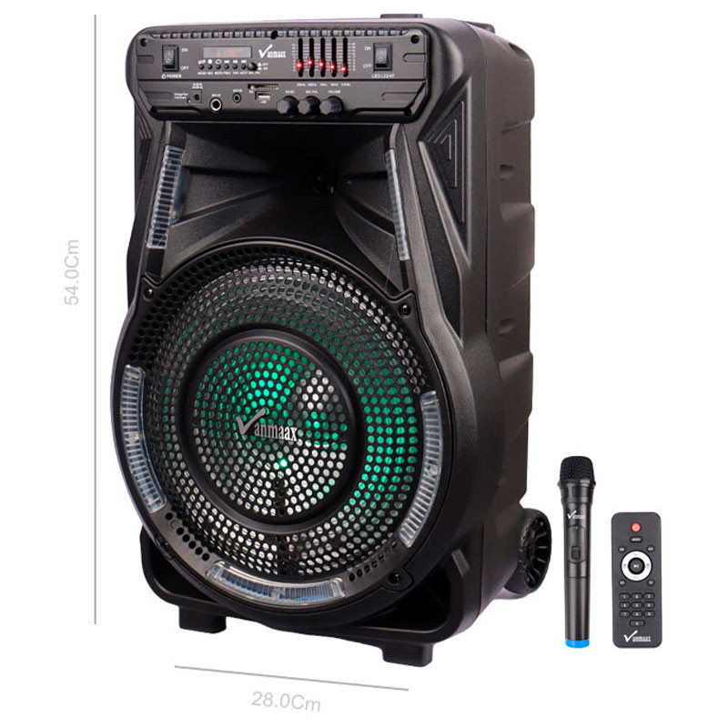 اسپیکر چمدانی بلوتوثی رم و فلش خور Vanmaax MAX-400 + میکروفون و ریموت کنترل_6932cb0aa43ba.jpeg