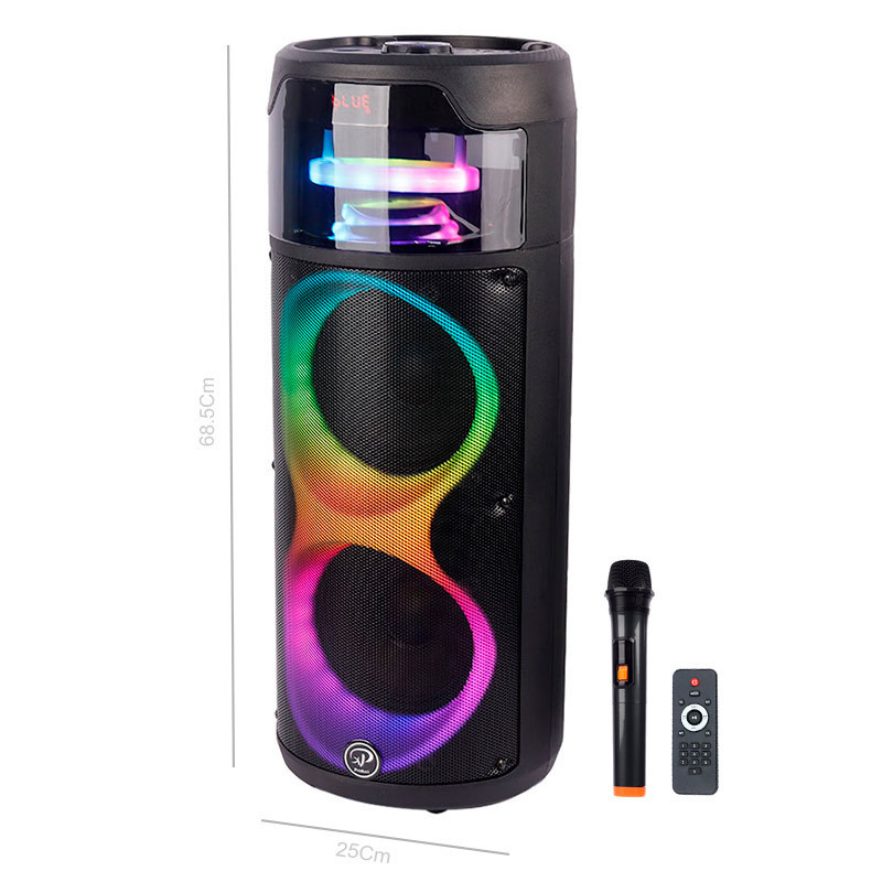 اسپیکر چمدانی بلوتوثی رم و فلش خور XP-Product XP-M1215A + میکروفون و ریموت کنترل_6932ddaf26741.jpeg