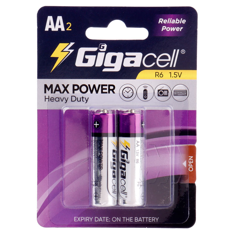 باتری دوتایی قلمی گیگاسل Max Power Heavy Duty R6_6935bfce91798.jpeg