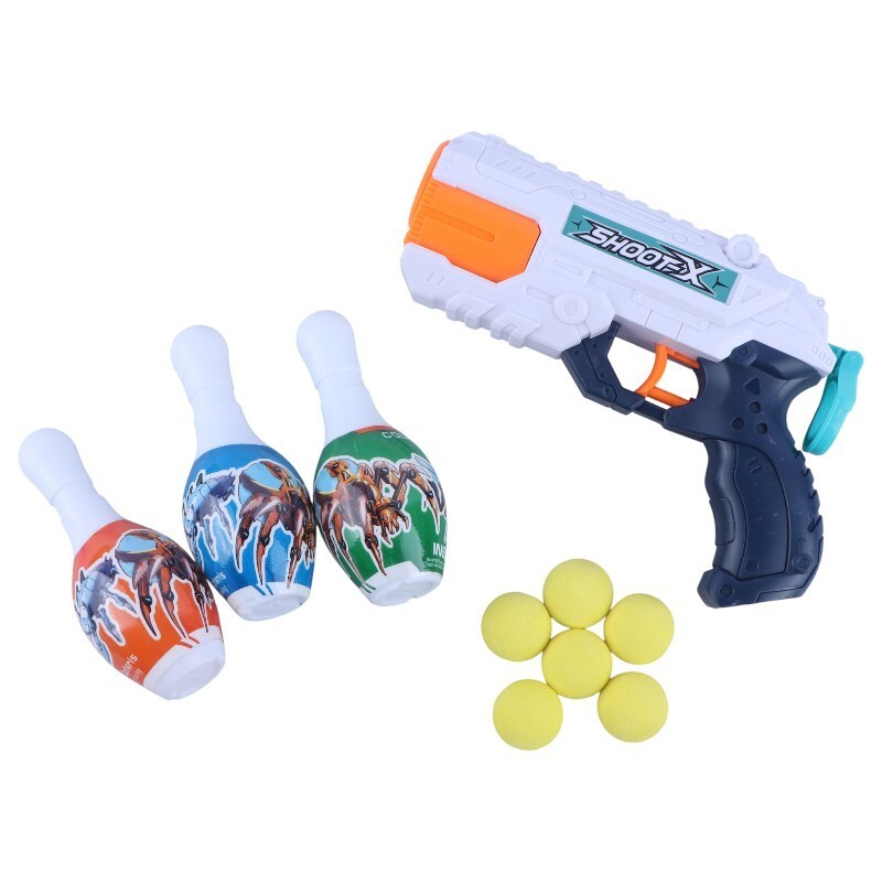 تفنگ دو کاره آبپاش و توپ پرتاب کن همراه بولینگ جیای هونگ کی 648 کد 101654_6932c13f4b74f.jpeg