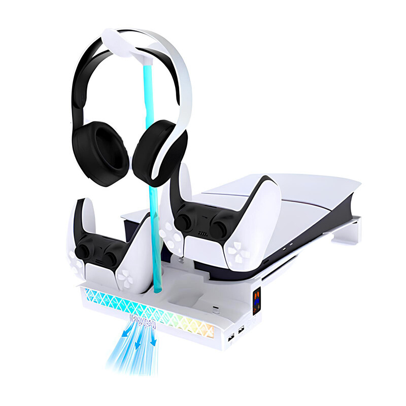 خنک کننده و شارژر دسته PS5 Slim پی جی تک GP-533_692ec97f1c9a6.jpeg