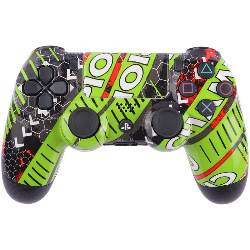 دسته بازی بی سیم SONY PlayStation 4 DualShock 4 High Copy طرح Champion سبز فسفری_6941264e056ea.jpeg