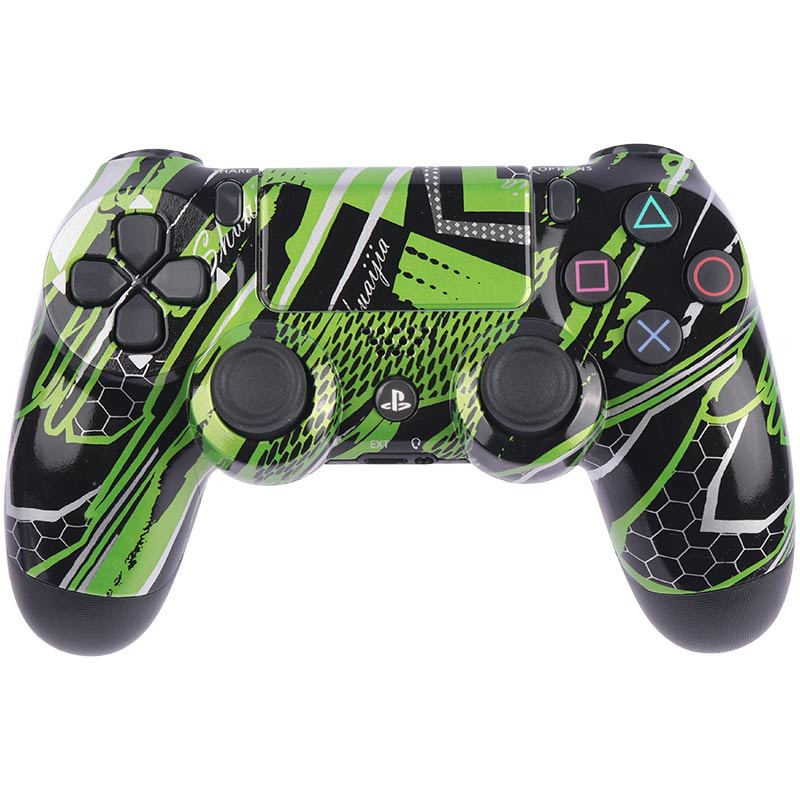 دسته بازی بی سیم SONY PlayStation 4 DualShock 4 High Copy طرح مشکی سبز_694126737e71e.jpeg