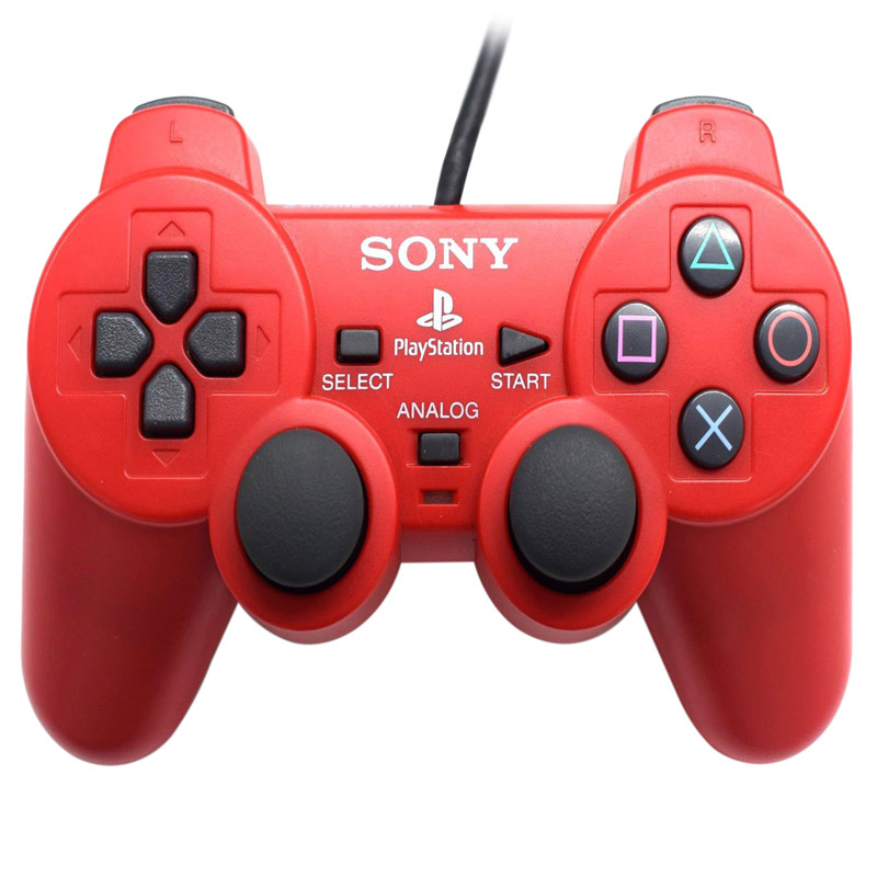 دسته بازی تک شوکدار Sony PS2 قیری قرمز_69412f838b52a.jpeg