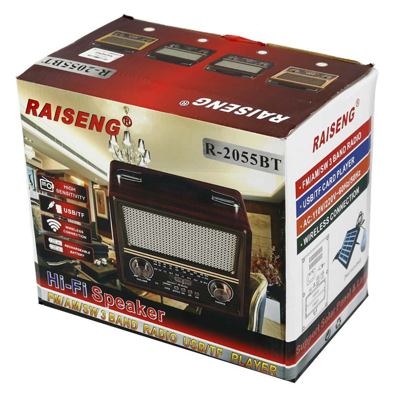 رادیو اسپیکر بلوتوثی رم و فلش خور Raiseng R-2055BT - Image 3