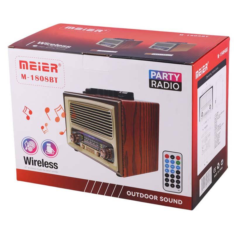 رادیو اسپیکر بلوتوثی مییر M-1808BT + ریموت کنترل - Image 3