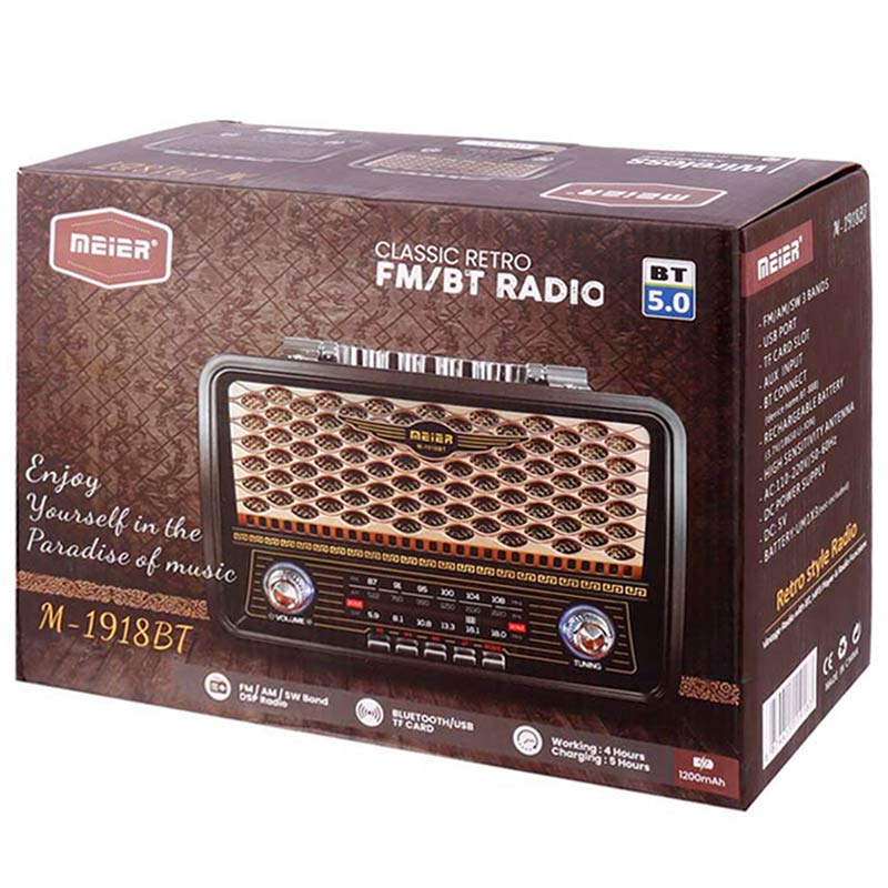 رادیو اسپیکر بلوتوثی مییر M-1918BT - Image 3