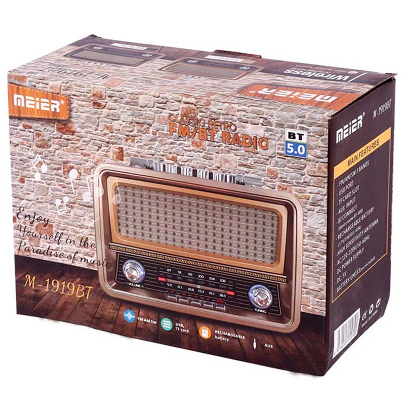 رادیو اسپیکر بلوتوثی مییر M-1919BT - Image 3