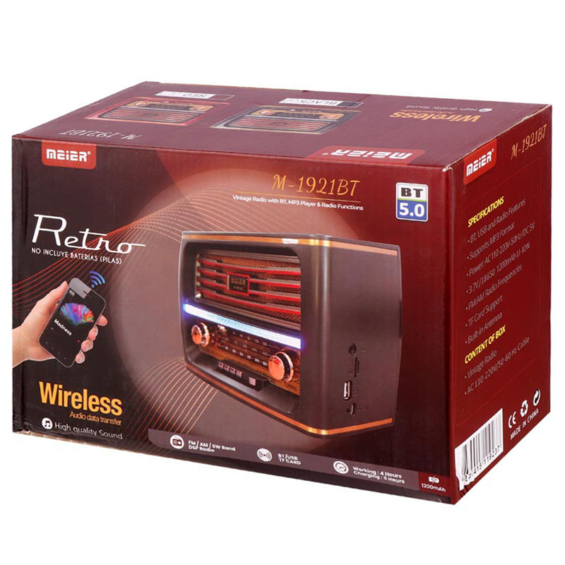 رادیو اسپیکر بلوتوثی مییر M-1921BT - Image 3