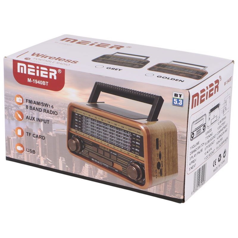 رادیو اسپیکر بلوتوثی مییر M-1940BT - Image 3