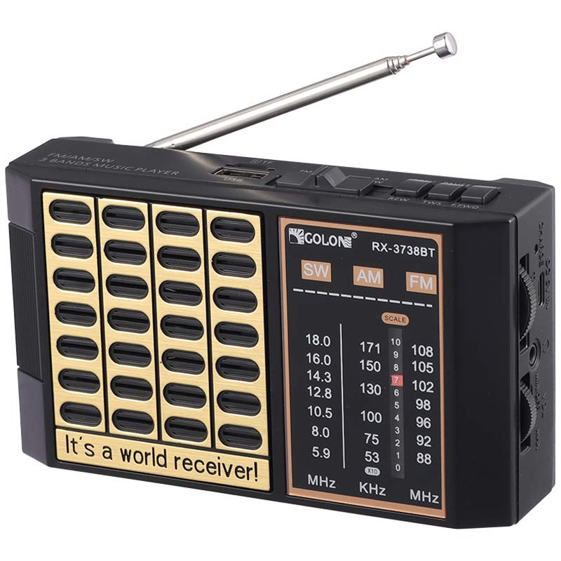 رادیو اسپیکر بلوتوثی گولون RX-3738BT