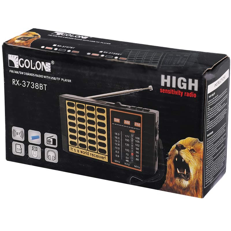 رادیو اسپیکر بلوتوثی گولون RX-3738BT - Image 3