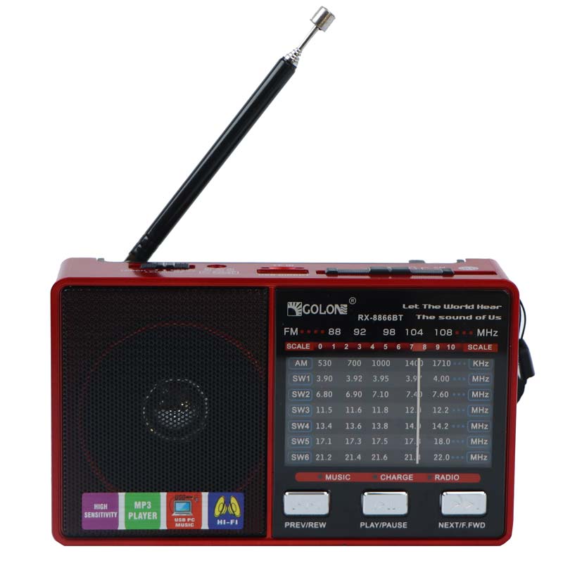 رادیو اسپیکر بلوتوثی گولون RX-8866BT