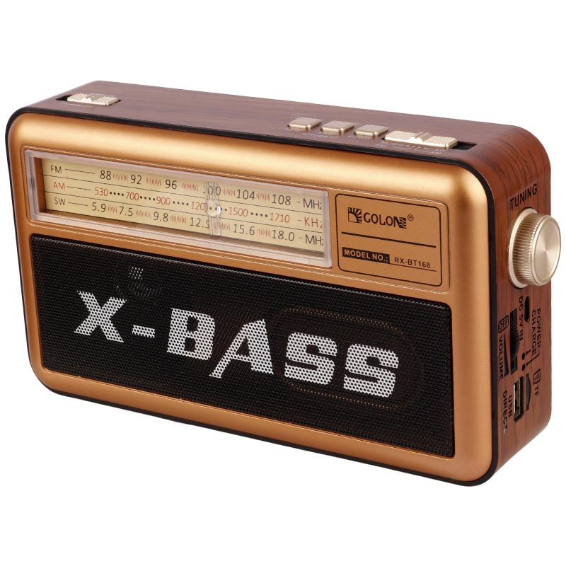 رادیو اسپیکر بلوتوثی گولون X-Bass RX-BT168