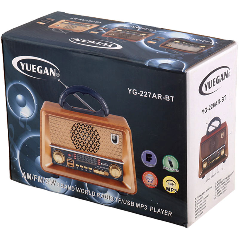 رادیو اسپیکر بلوتوثی یوگان YG-226AR-BT + ریموت کنترل - Image 3