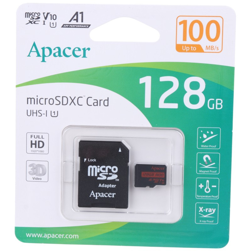 رم میکرو 128 گیگ اپیسر Apacer Rioo A1 V10 U1 C10 100MB/s + خشاب_69446d9303134.jpeg